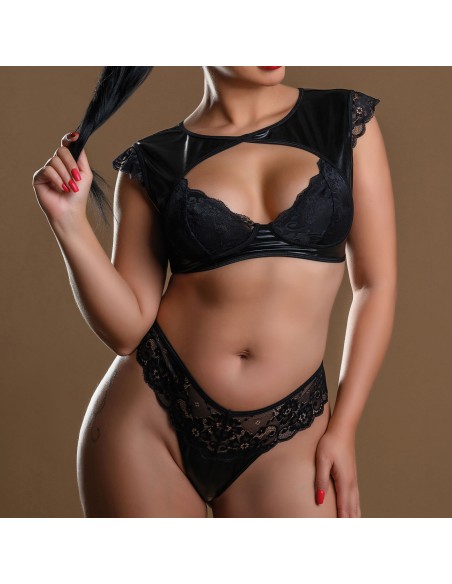 Ensemble Soutien-Gorge et String Noelia Noir