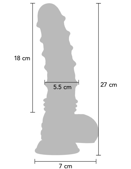 Gode vibrant Dragon 21 x 5.8cm