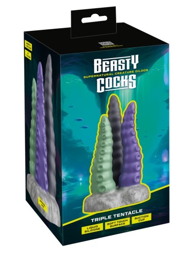 Triple Gode Tri Tentak 19 x 9.5cm