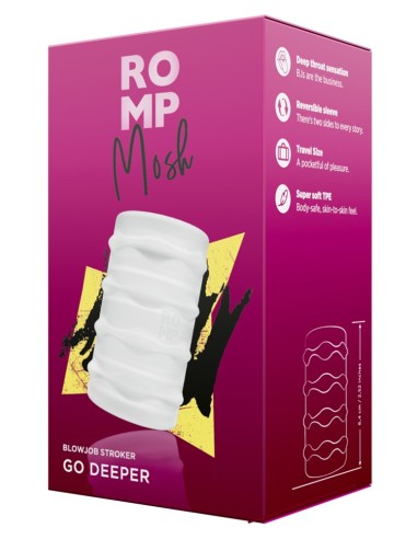 Masturbateur Souple Mosh 6.4cm Transparent