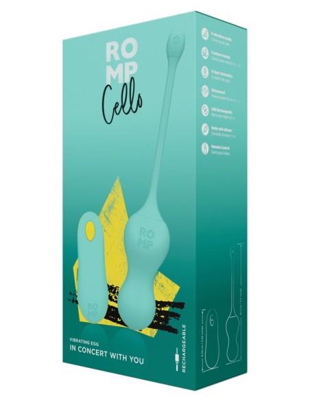 Oeuf Vibrant Sans Fil Cello 7.5 x 3.5cm Vert Oeuf Vibrant Sans Fil Cello 7.5 x 3.5cm Vert