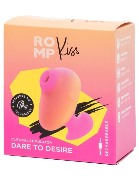 Stimulateur de Clitoris Kiss Orange et Rose