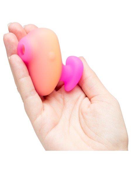 Stimulateur de Clitoris Kiss Orange et Rose