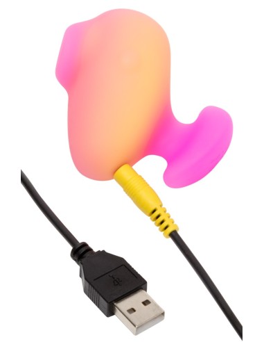 Stimulateur de Clitoris Kiss Orange et Rose
