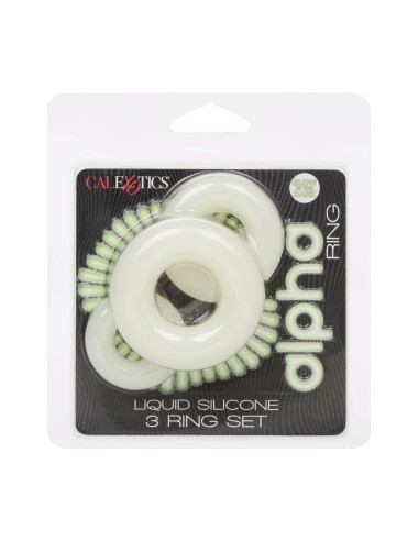 Pack de 3 Cockrings Phosphorescents ALPHA RING