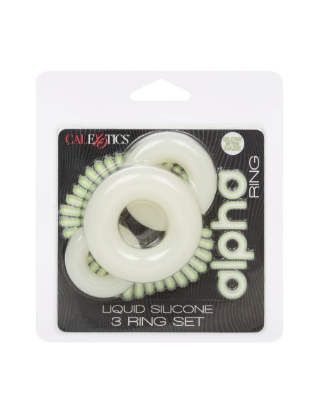 Pack de 3 Cockrings Phosphorescents ALPHA RING