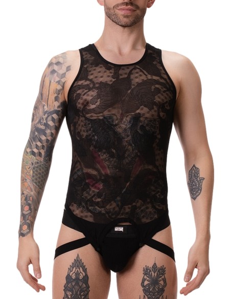 Body en dentelle Enver Noir