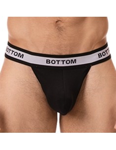 String Cache-sexe Bottom Noir