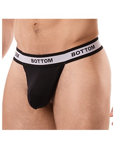 String Cache-sexe Bottom Noir