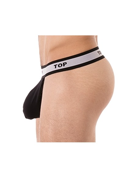 String Cache-sexe Top Noir String Cache-sexe Top Noir