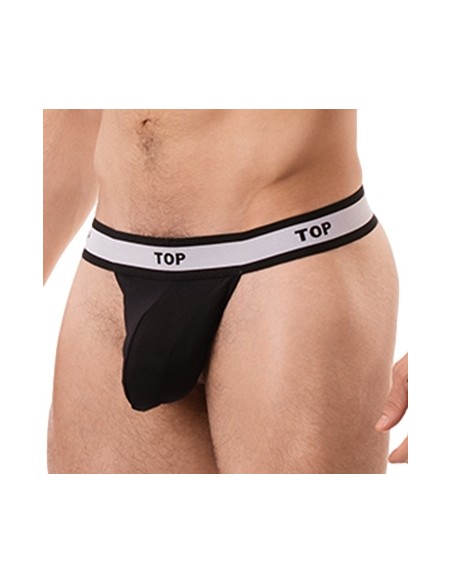 String Cache-sexe Top Noir String Cache-sexe Top Noir