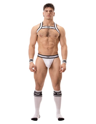 String Cache-sexe Top Blanc