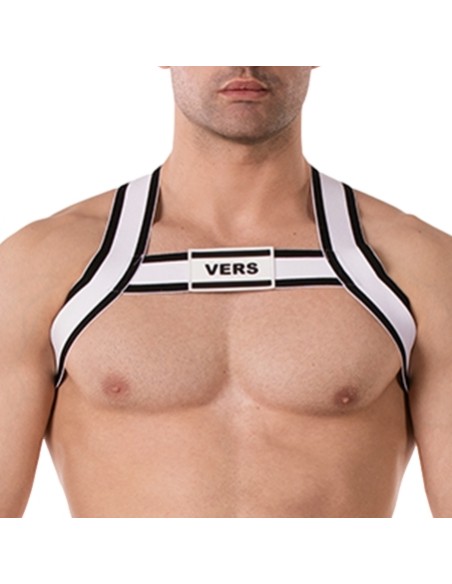 Harnais élastique Vers Noir-Blanc