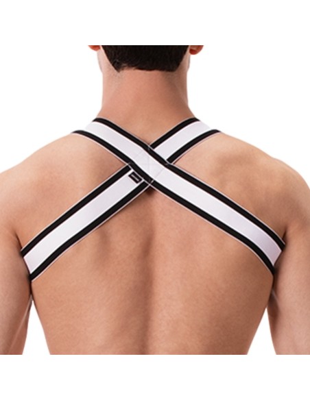 Harnais élastique Vers Noir-Blanc