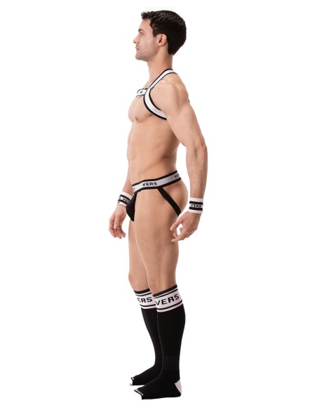 Harnais élastique Vers Noir-Blanc