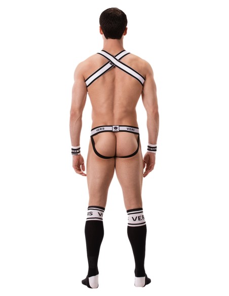 Harnais élastique Vers Noir-Blanc