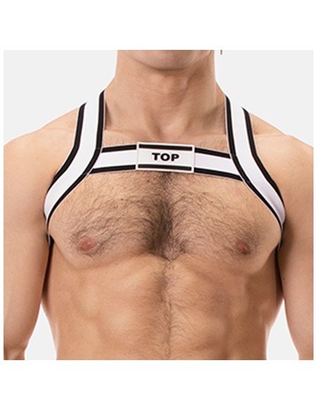 Harnais élastique Top Noir-Blanc
