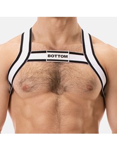 Harnais élastique Bottom Noir-Blanc