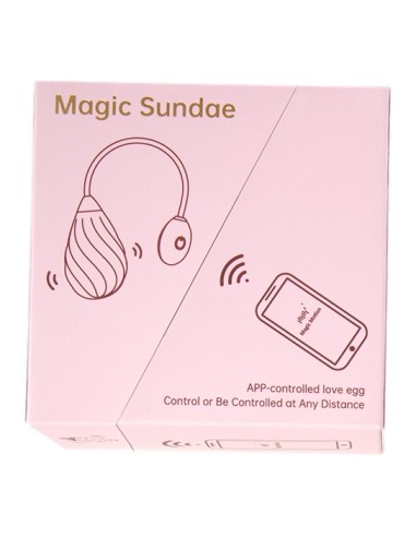 Oeuf Vibrant Connecté Magic Sundae 6 x 3.5cm Rose