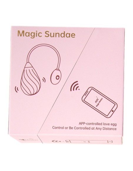 Oeuf Vibrant Connecté Magic Sundae 6 x 3.5cm Rose