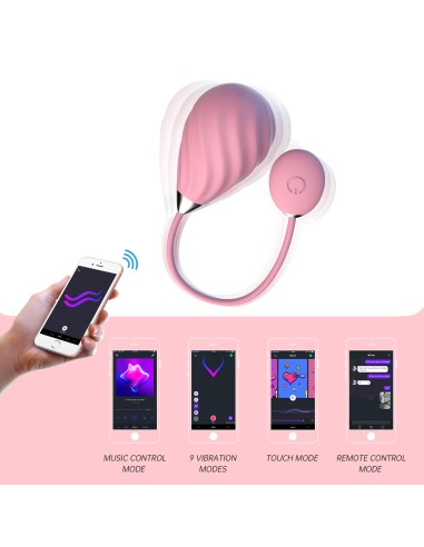 Oeuf Vibrant Connecté Magic Sundae 6 x 3.5cm Rose