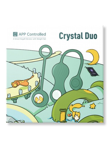 Oeuf Vibrant Sans Fil Crystal Duo 8 x 3.5cm