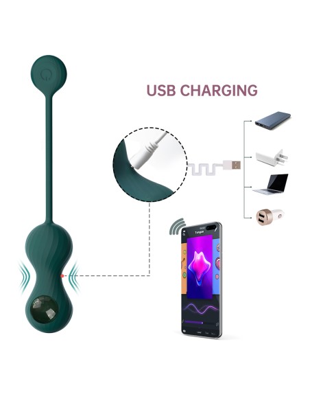 Oeuf Vibrant Sans Fil Crystal Duo 8 x 3.5cm