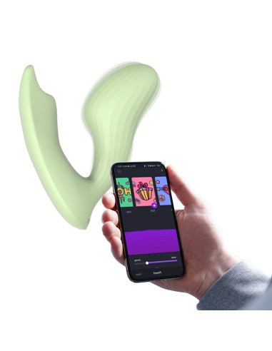 Double Stimulateur Connecté Magic Umi 6.5 x 2.8cm Vert