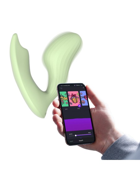 Double Stimulateur Connecté Magic Umi 6.5 x 2.8cm Vert