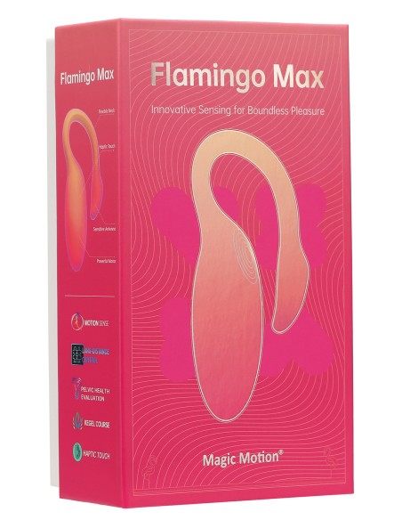 Oeuf Vibrant Connecté Flamingo Max 7.5 x 3.2cm Orange - Sextoys Connectés - 2