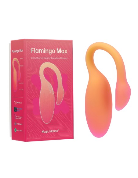 Oeuf Vibrant Connecté Flamingo Max 7.5 x 3.2cm Orange - Sextoys Connectés - 4