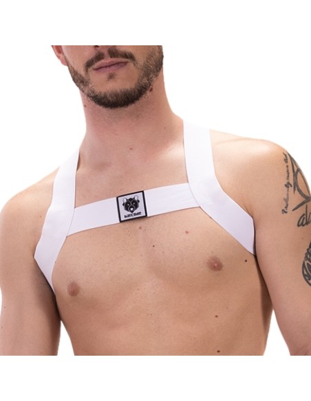 Harnais élastique Leonsh Blanc