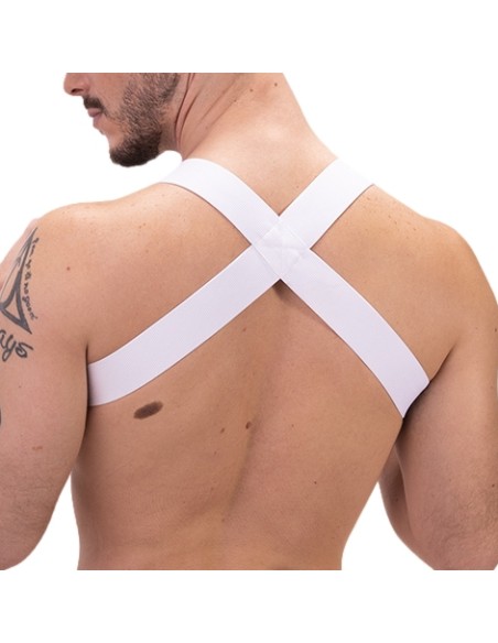 Harnais élastique Leonsh Blanc