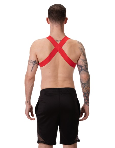 Harnais élastique Leonsh Rouge