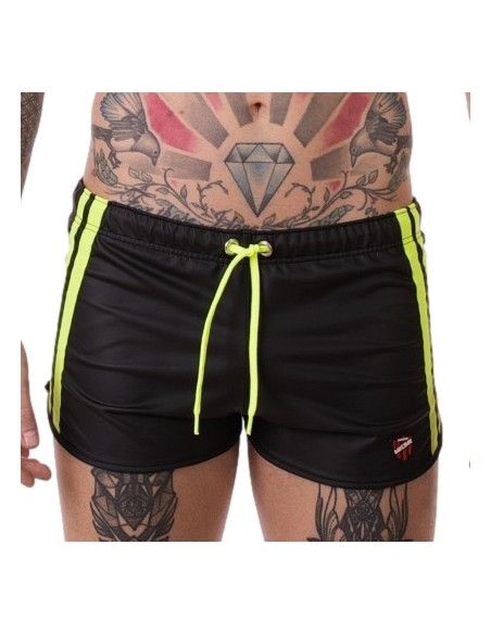 Short Byron Laboratory Noir-Jaune fluo