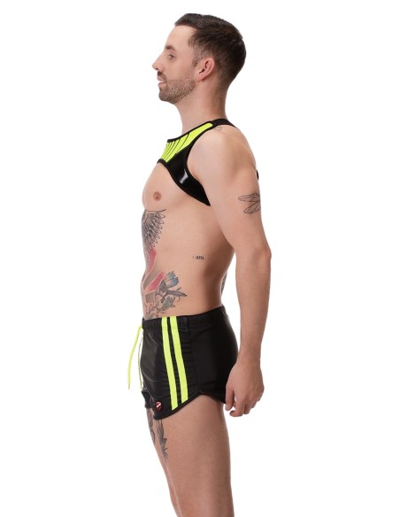 Short Byron Laboratory Noir-Jaune fluo