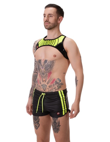 Short Byron Laboratory Noir-Jaune fluo
