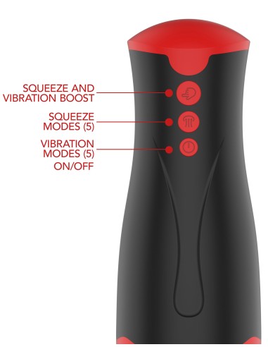 Masturbateur Deep Squeeze Vibrations et Succion