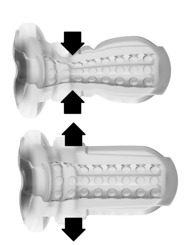 Masturbateur Deep Squeeze Vibrations et Succion