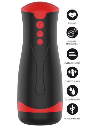 Masturbateur Deep Squeeze Vibrations et Succion