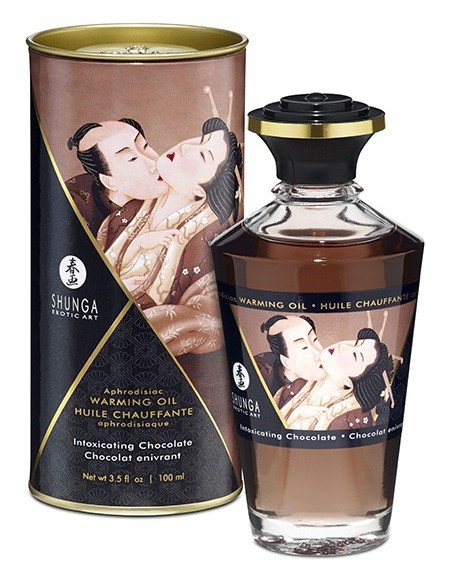 Huile de massage Chauffante Aphrodisiaque - CHOCOLAT Enivrant 100 mL