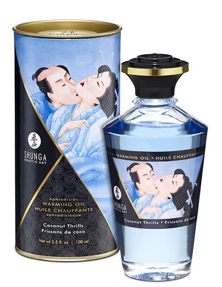 Huile de massage Chauffante Aphrodisiaque - Frisson COCO 100 mL
