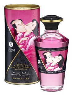 Huile de massage Chauffante Aphrodisiaque - Émotion de FRAMBOISE 100 ml