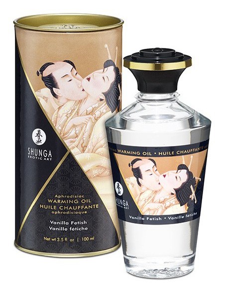 Huile de massage Chauffante Aphrodisiaque - VANILLE Fétiche 100 ml
