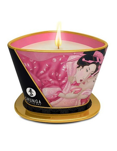 Chandelle de massage APHRODISIA Pétales de Rose 170mL
