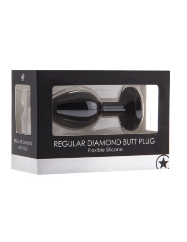 Plug Diamond Regular – 6.5 x 2.8 cm Noir