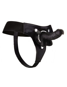 Gode Ceinture Strap-on - 13 x 3.6 cm NOIR