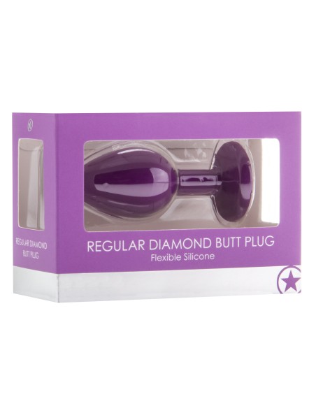 Plug Diamond Regular – 6.5 x 2.8 cm Violet Plug Diamond Regular – 6.5 x 2.8 cm Violet