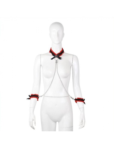 Kit Collier Menottes Romance Noir Rouge Kit Collier Menottes Romance Noir Rouge