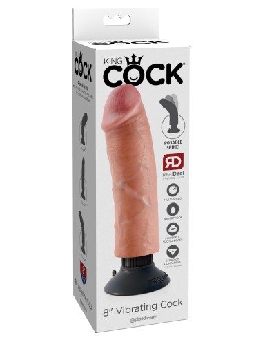 Gode avec vibration King Cock 19 x 4.5cm
